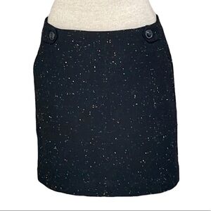 Outback Red Tweed Skirt Black Speckled Pencil Mini Size 2